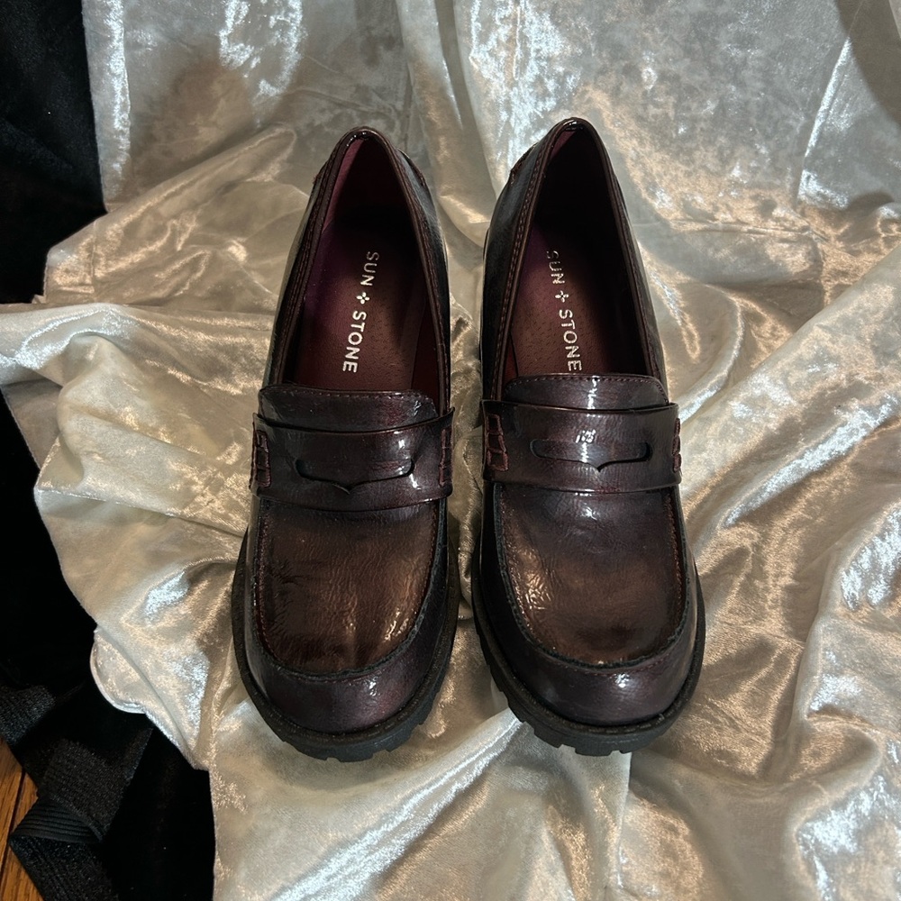 NWOB SUN + STONE PLATFORM LOAFERS. 6.5 - Picture 9 of 9